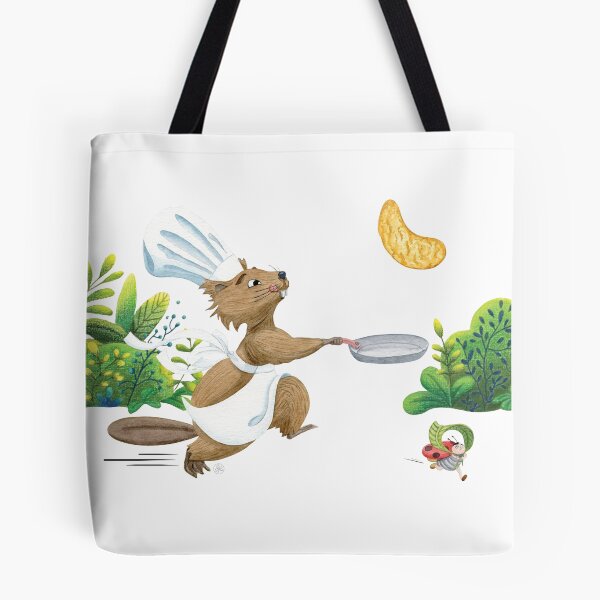 Item preview, beaver making pancakes designed and sold by Iris Créa.