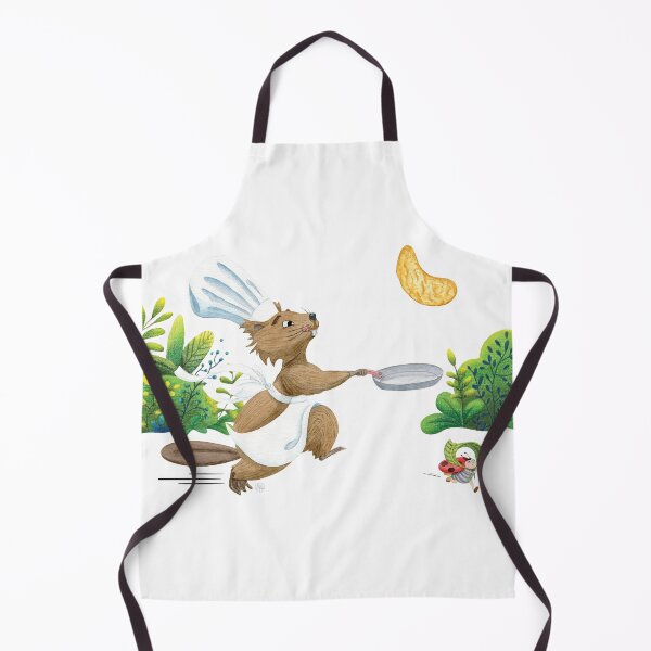 Item preview, beaver making pancakes designed and sold by Iris Créa.