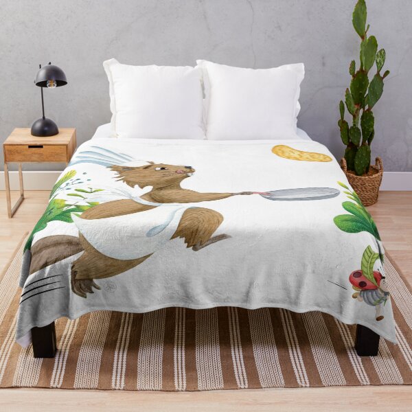 Item preview, beaver making pancakes designed and sold by Iris Créa.