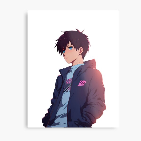 Cute Anime Boy Metal Prints for Sale