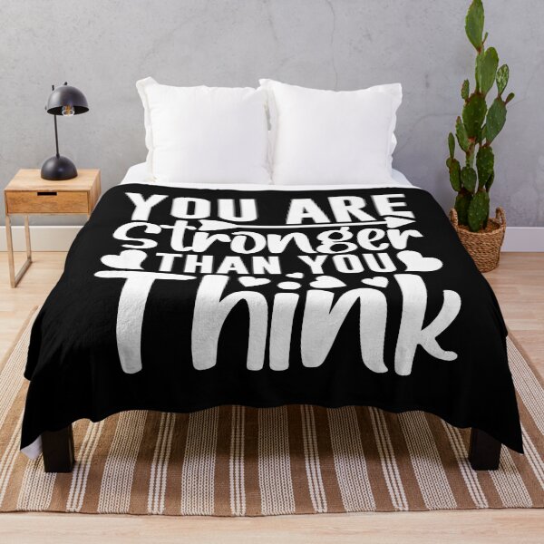 Item preview, You are stronger than you think, Motivational Quote designed and sold by graphic-genie.