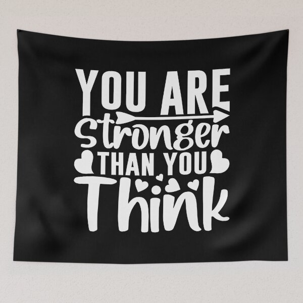 Item preview, You are stronger than you think, Motivational Quote designed and sold by graphic-genie.