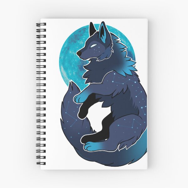 Item preview, Moon wolf (blue) designed and sold by RallraxAuri.