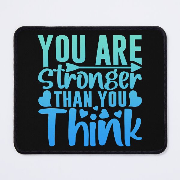 Item preview, You are stronger than you think, Motivational Quote designed and sold by graphic-genie.