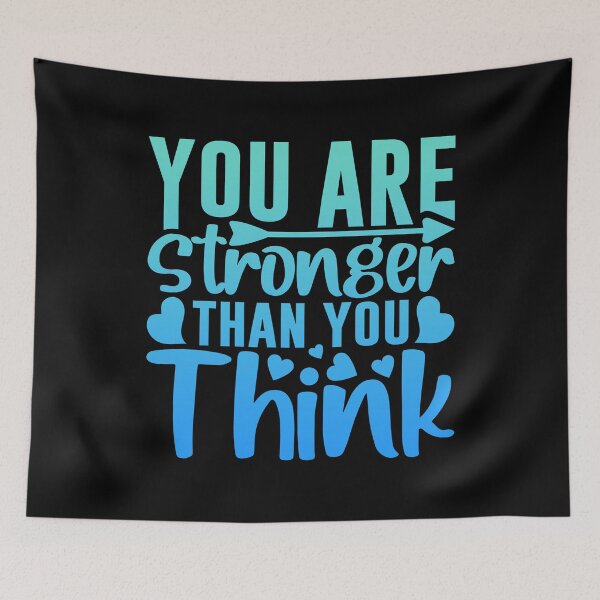 Item preview, You are stronger than you think, Motivational Quote designed and sold by graphic-genie.