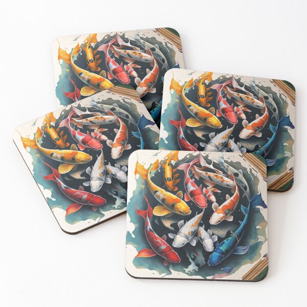 Item preview, koi fish colorful in ultra-realistic designed and sold by Richstd.