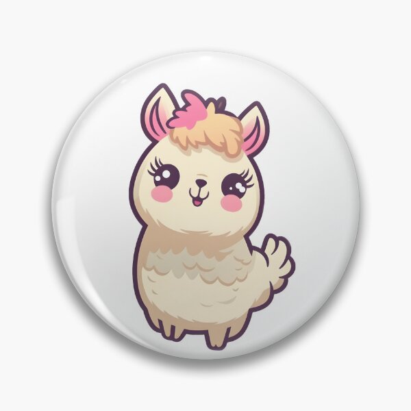 Item preview, Etiqueta engomada linda de la llama - Amantes de la llama, amante de la alpaca, no hay problema con la llama designed and sold by PixelPrintsCo.