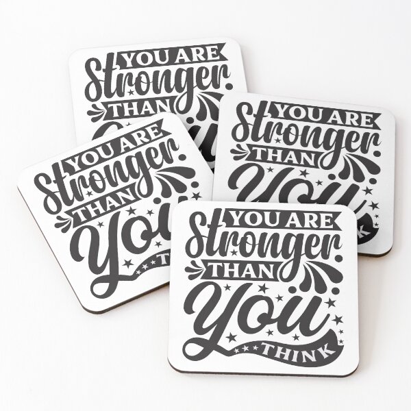 Item preview, You are stronger than you think, Motivational Quote designed and sold by graphic-genie.
