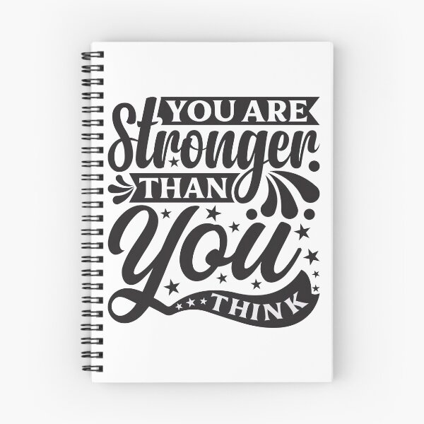 Item preview, You are stronger than you think, Motivational Quote designed and sold by graphic-genie.