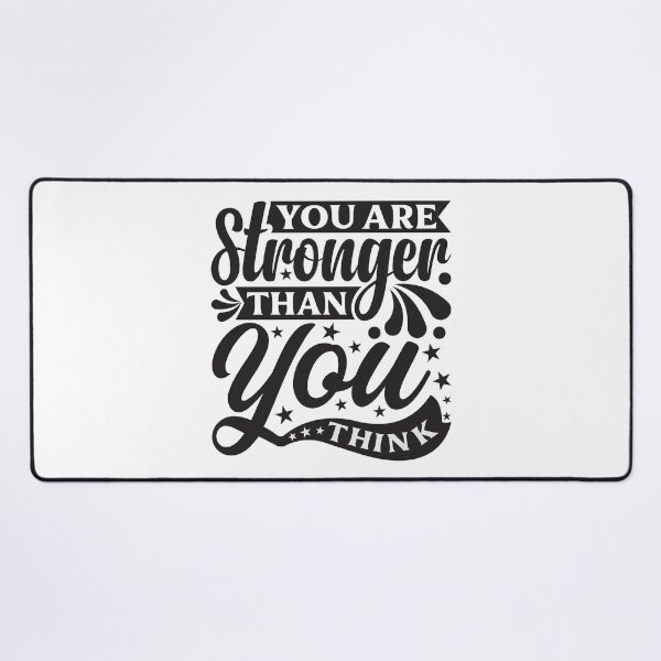 Item preview, You are stronger than you think, Motivational Quote designed and sold by graphic-genie.