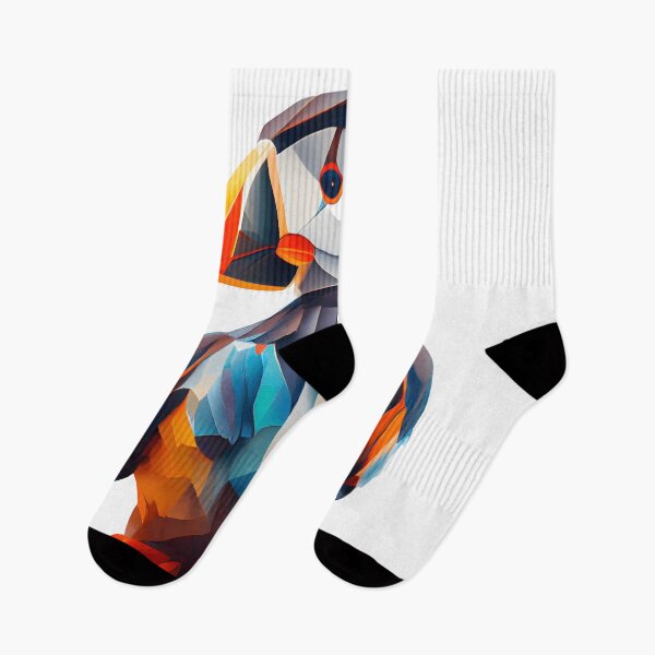 Item preview, Abstract Puffin Art: A Colorful Twist on Wildlife Imagery designed and sold by FiveIntentions.
