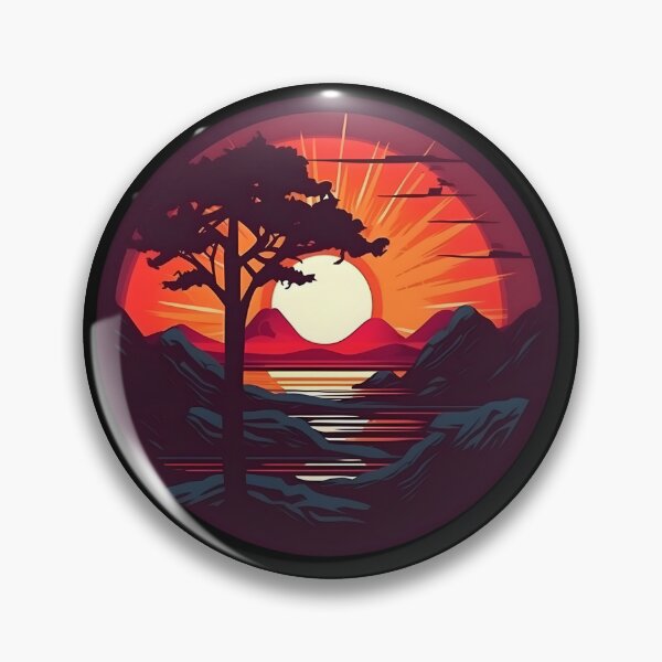 Item preview, Sunset Synthwave, 80's Retro Style, Retrowave, 80's Asthetic, Synth designed and sold by PixelPrintsCo.
