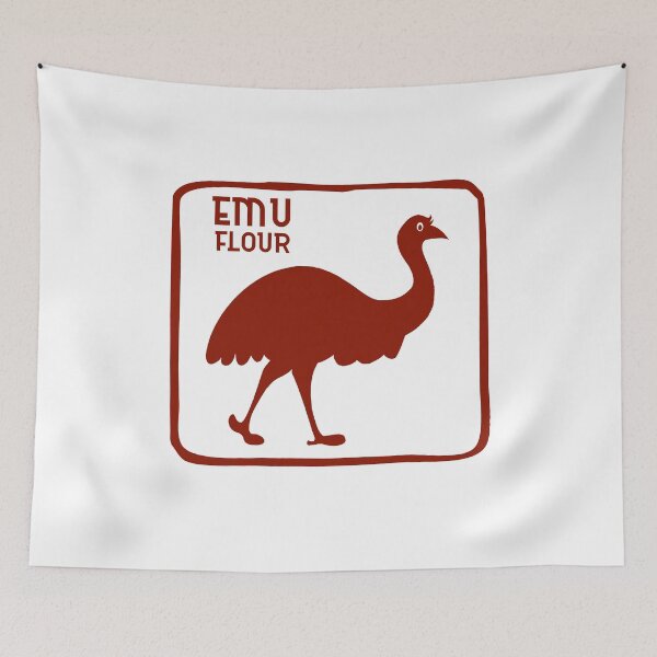 Item preview, Dingo Flour Emu Australian Souvenir Fremantle Western Australia designed and sold by Izoberu.