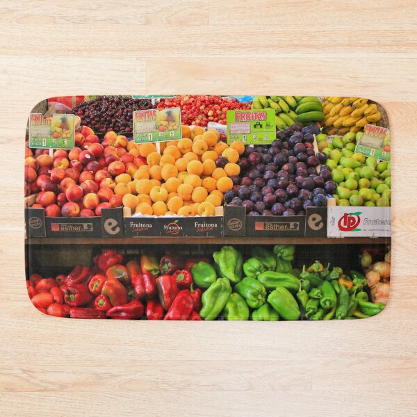Item preview, Fruit and vegetables, market, Santiago, Spain designed and sold by FranWest.