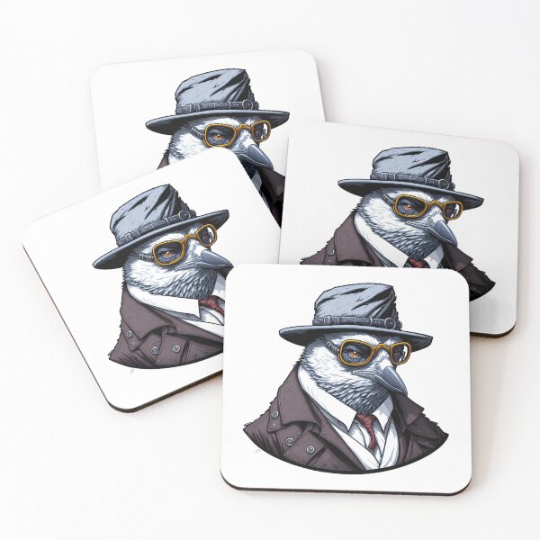 Item preview, Gangster Pigeon In Jacket And Hat designed and sold by artist-mac.