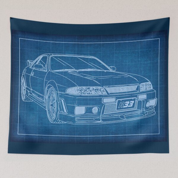 Item preview, Nissan Skyline GT-R R33 Blueprint designed and sold by JDM Guyvit.
