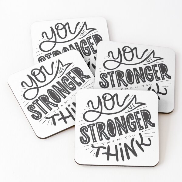 Item preview, You are stronger than you think, Motivational Quote designed and sold by graphic-genie.