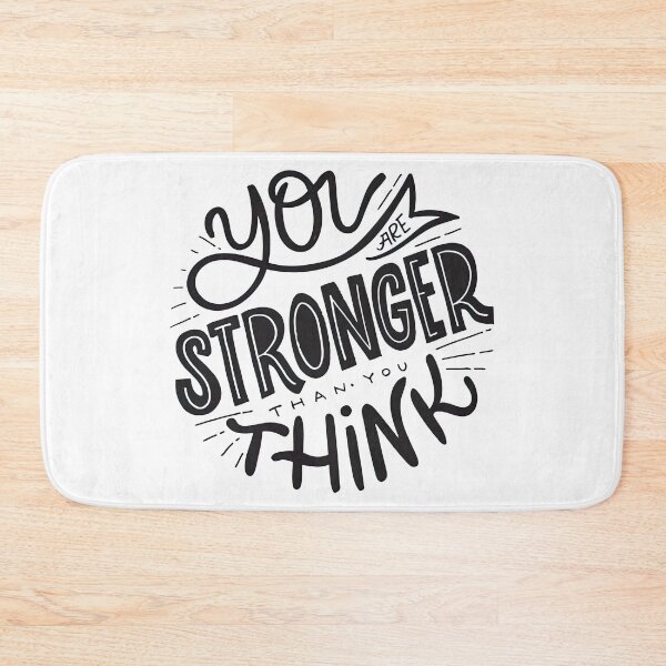 Item preview, You are stronger than you think, Motivational Quote designed and sold by graphic-genie.