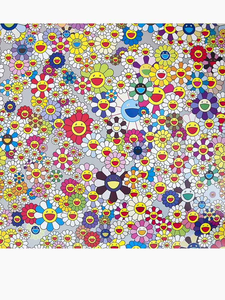 VAULT BY VANS X TAKASHI MURAKAMI, flower pattern crew neck T-shirt