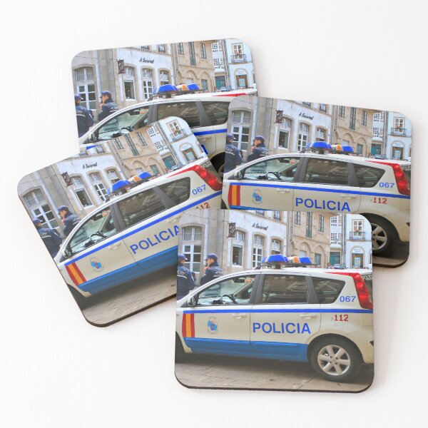 Item preview, Police car, Santiago de Compostela, Spain designed and sold by FranWest.