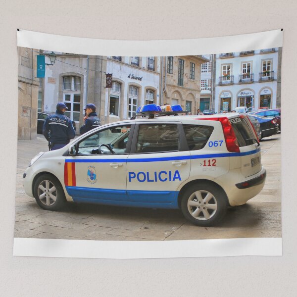 Item preview, Police car, Santiago de Compostela, Spain designed and sold by FranWest.