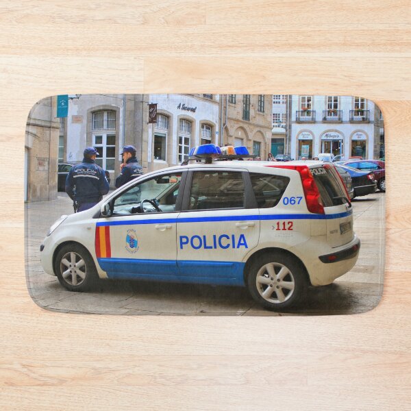 Item preview, Police car, Santiago de Compostela, Spain designed and sold by FranWest.