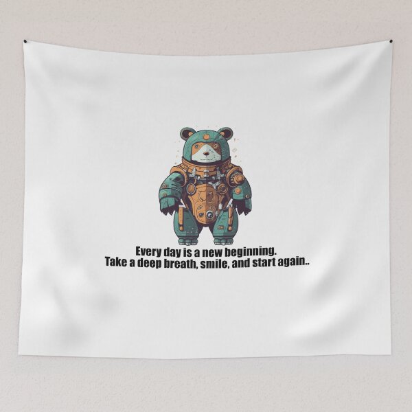 Item preview, Every day is a new beginning. Take a deep breath, smile, and start again. designed and sold by fanzen69.