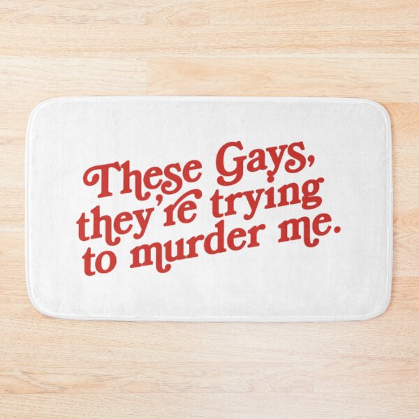 Item preview, White Lotus Quotes These Gays, They_re Trying to Murder Me Text Art87 designed and sold by phaidianco5.
