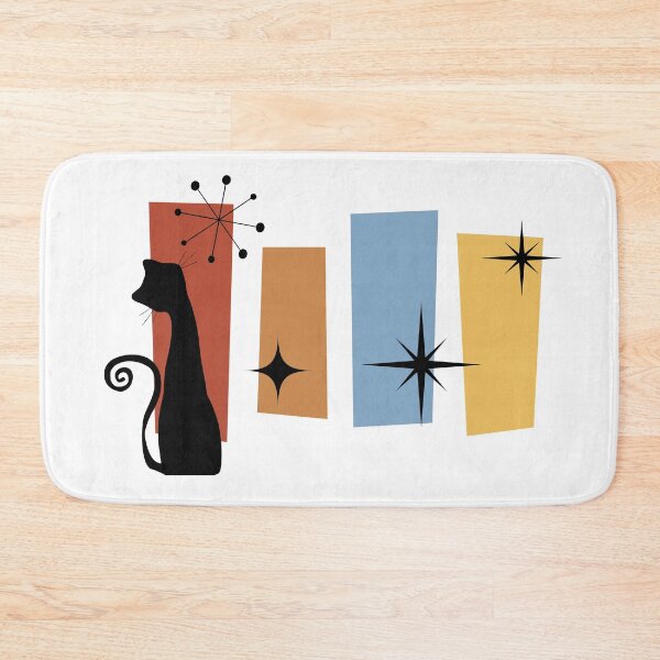 Item preview, Mid Century Modern Cat designed and sold by Leahmoana.