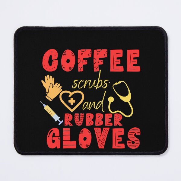 Item preview, Coffee scrubs and rubber gloves. designed and sold by PODgraphics.