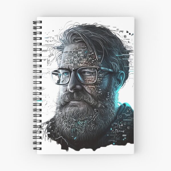 Item preview, A middle-aged programmer with a beard on his face wear designed and sold by Richstd.