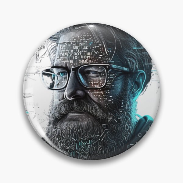 Item preview, A middle-aged programmer with a beard on his face wear designed and sold by Richstd.