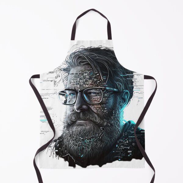 Item preview, A middle-aged programmer with a beard on his face wear designed and sold by Richstd.