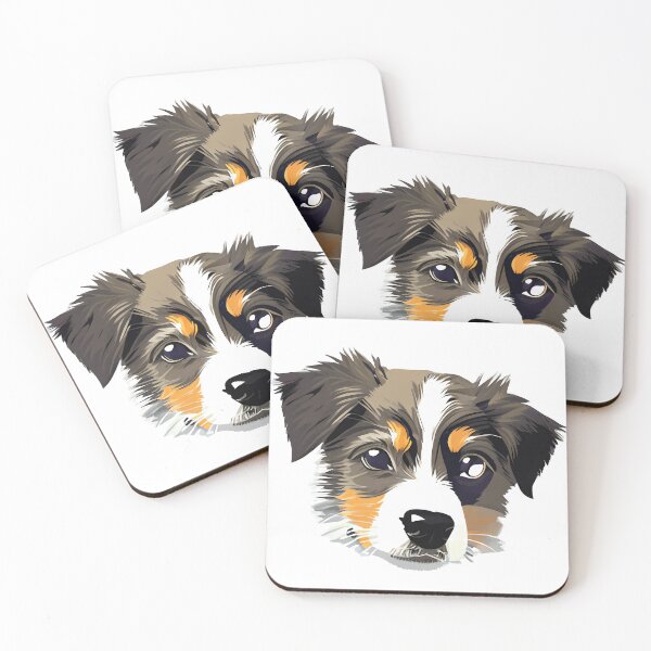 Item preview, Australian Shepherd Puppy Face designed and sold by Trace1234.