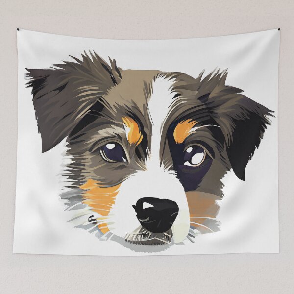 Item preview, Australian Shepherd Puppy Face designed and sold by Trace1234.