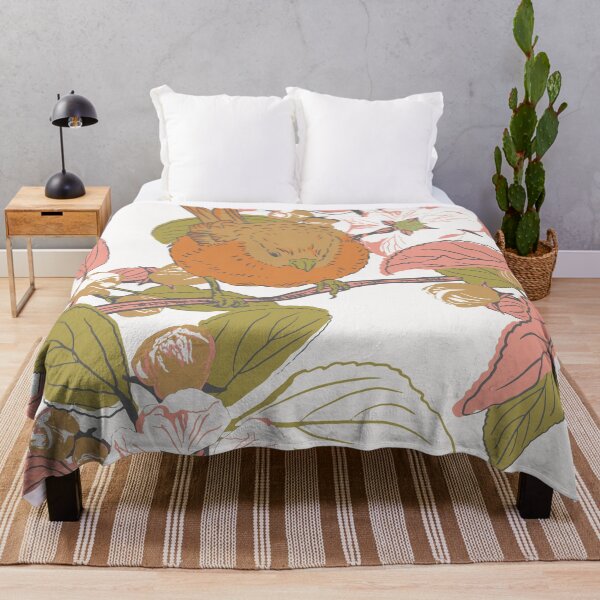 Item preview, Sparrow and Apple Blossom  - white designed and sold by Abigail Bryan.