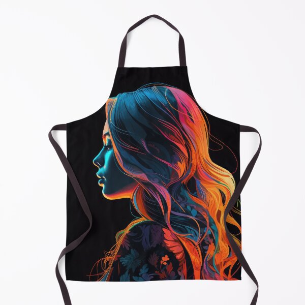 Item preview, Colorful Curly Hair in the Dark designed and sold by Crystal Heaven.