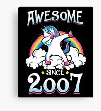 Awesome since 2007 Canvas Print