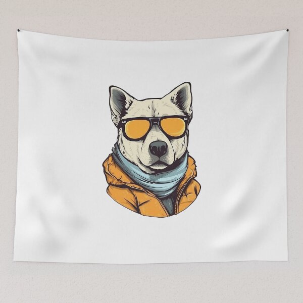 Item preview, Dog with sunglasses designed and sold by ArtifiedDigital.