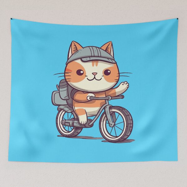Item preview, Cat rides bicycle designed and sold by jordygraph.