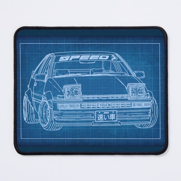 Item preview, Initial D Toyota Sprinter Trueno (AE86) Blueprint designed and sold by JDM Guyvit.