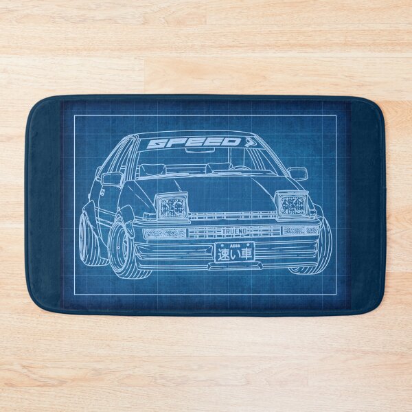 Item preview, Initial D Toyota Sprinter Trueno (AE86) Blueprint designed and sold by JDM Guyvit.