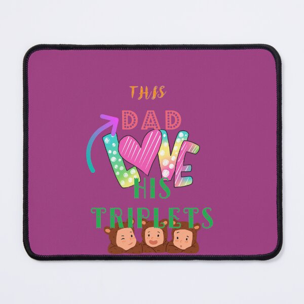 Item preview, This dad love his triplets designed and sold by ManikRaja.