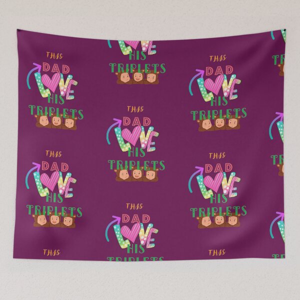 Item preview, This dad love his triplets designed and sold by ManikRaja.