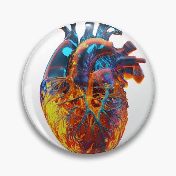 Item preview, realistic human heart made of fire atria and ice venturi designed and sold by Richstd.