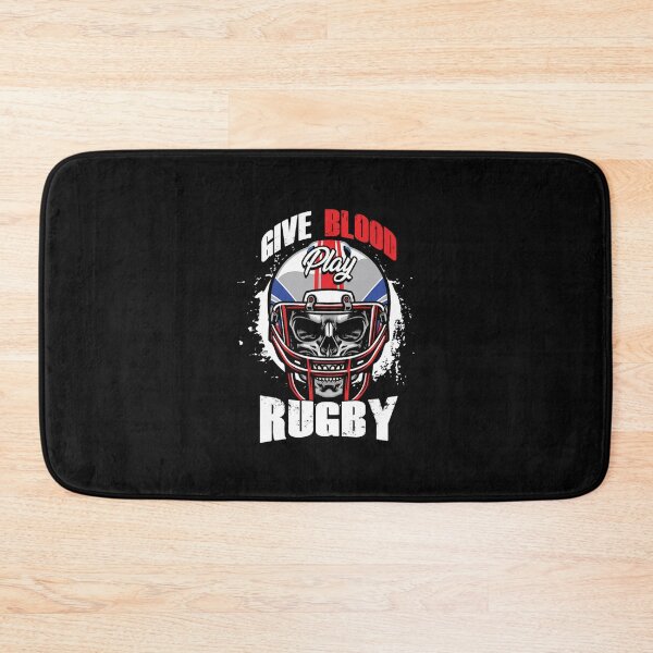 Item preview, give blood play rugby football rugby player skull designed and sold by illustrationow.