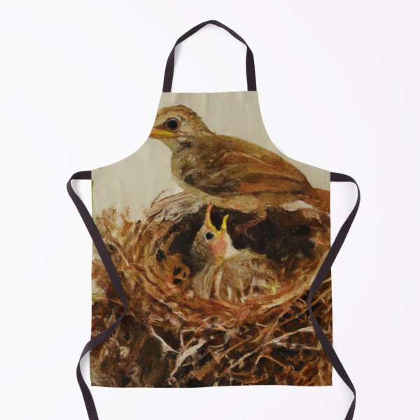 Item preview, Mother and baby bird-Edited AI generated art designed and sold by Frostp.
