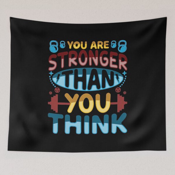 Item preview, You are stronger than you think, Motivational Quote designed and sold by graphic-genie.