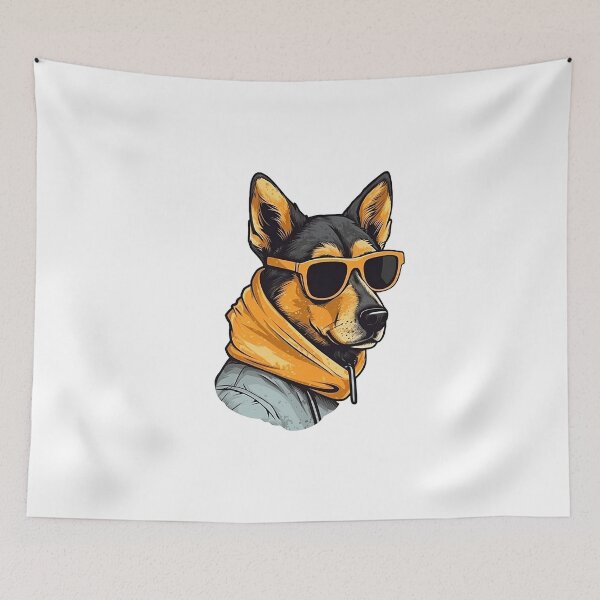 Item preview, Cool dog wearing sunglasses designed and sold by ArtifiedDigital.