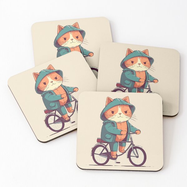 Item preview, Cat rides bicycle designed and sold by jordygraph.